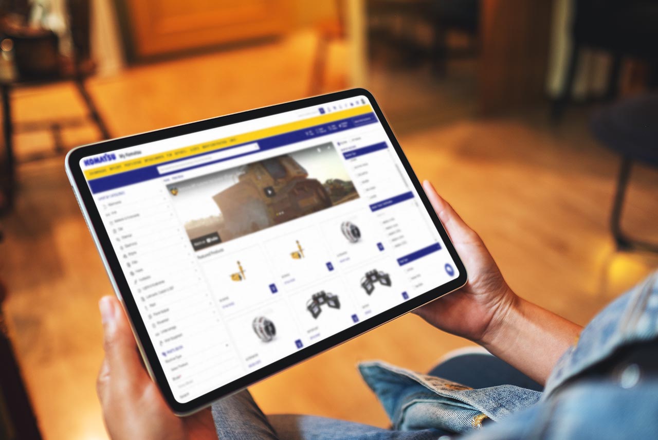 My Komatsu on tablet