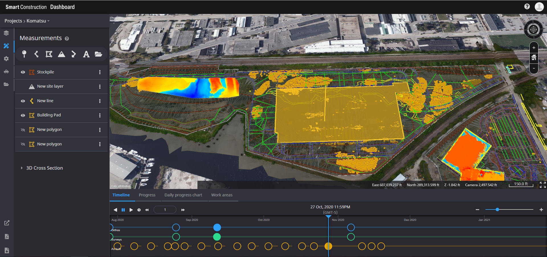 Cloud-based dashboard 3D design data