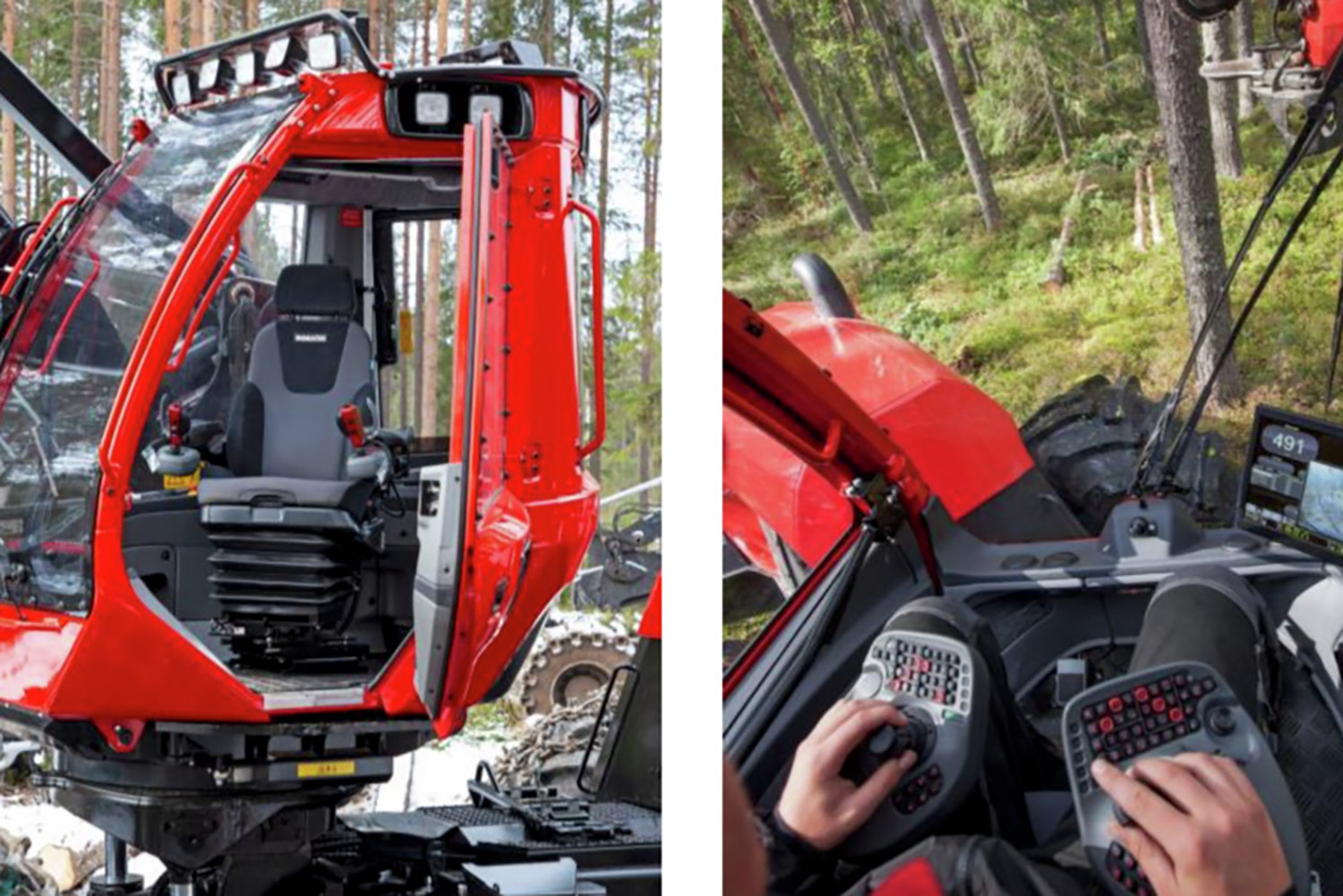 Modern, large, spacious cab