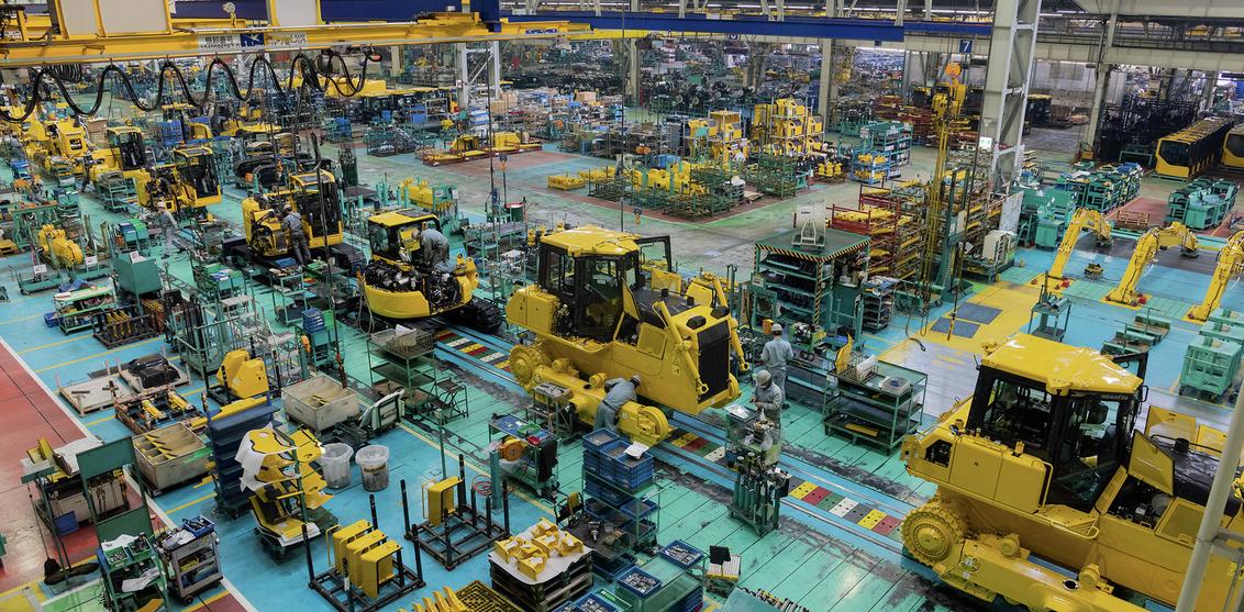 Manufacturing floor at Awazu plant