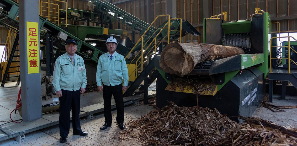 TCS-520 drum chipper